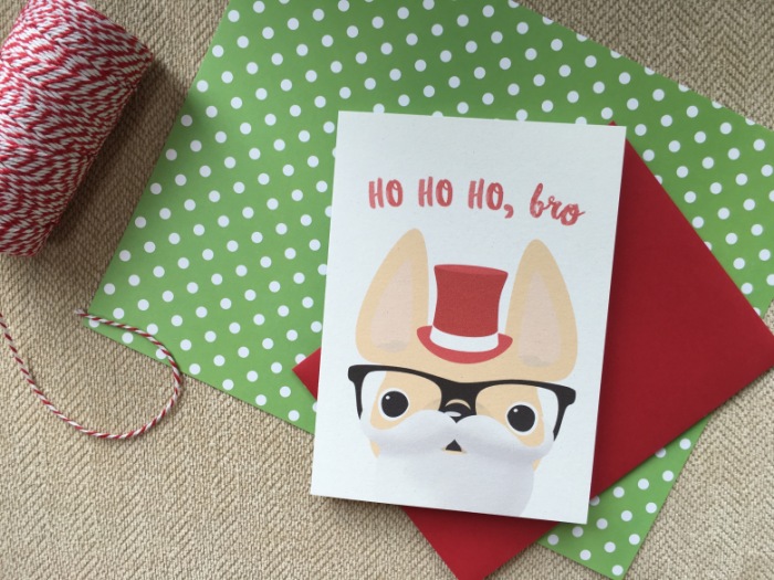 French Bulldog Christmas Cards